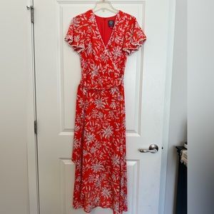 Vince Camuto Faux-Wrap Maxi Dress Size 2